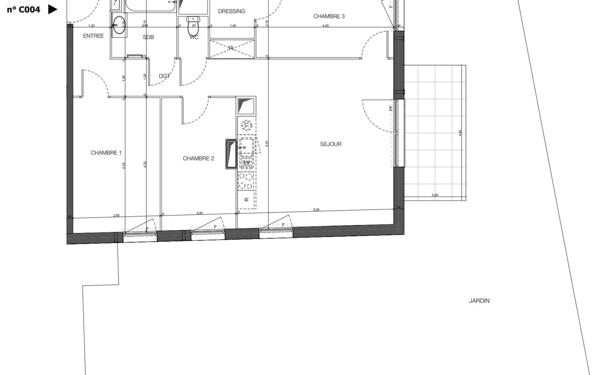 Appartement à vendre    4 pièces • 76,53 m2 Bischheim