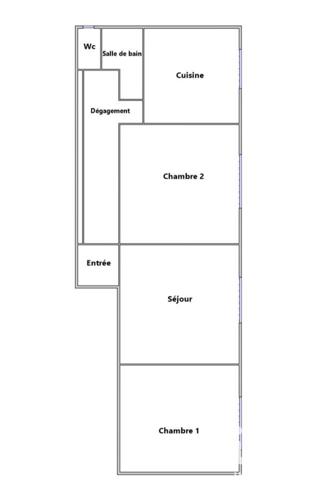 Appartement à vendre 3 pièces 54 m² Aubervilliers