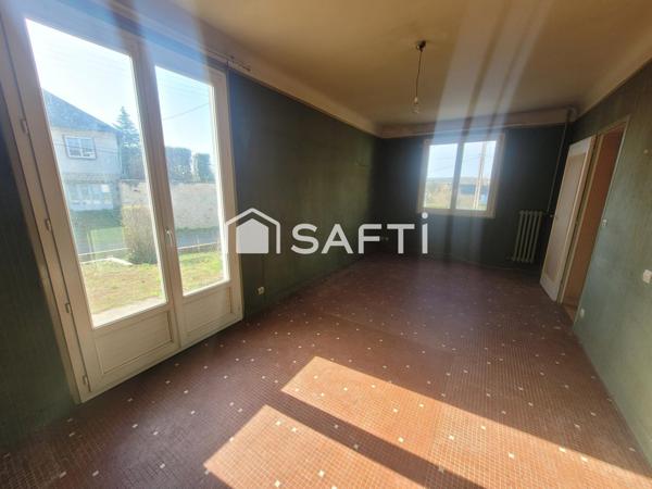 MAISON 3ch + Garage + Cabanon + Jardin + Parking