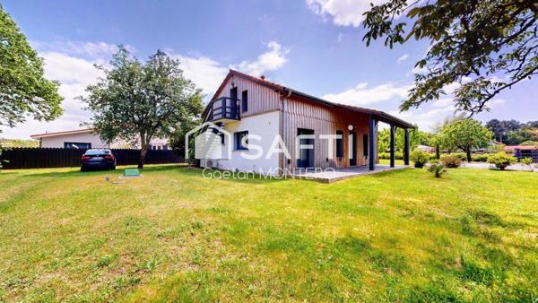 Maison moderne avec dépendance aménageable sur une belle parcelle à Gastes