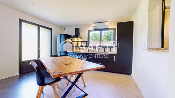 Maison moderne avec dépendance aménageable sur une belle parcelle à Gastes