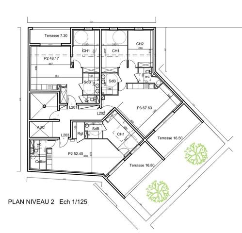 Appartement 2 pièces de 60 m² à Nîmes (30000)
