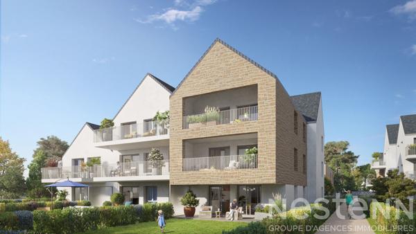 A vendre grand appartement neuf 4 pièces avec jardin - Quiberon, Village de Kermorvan