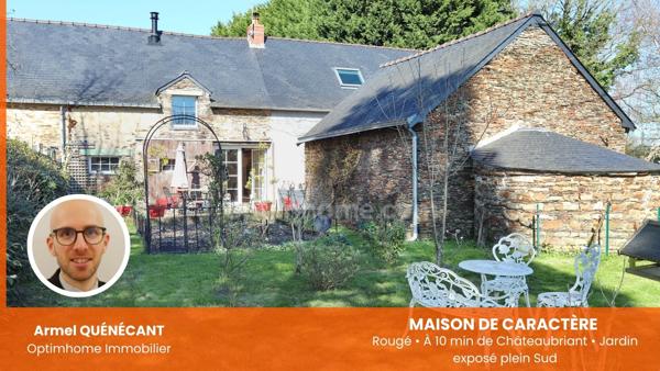 Maison de Charme à Rougé (44) : Vie de Plain-Pied et Jardin Arboré