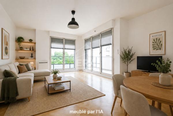 2 PIÈCES - 54 m² - BORDS DE SEINE -- BALCON - PARKING