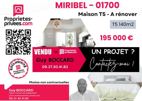 Maison Miribel 3 pièce(s) 130 m2