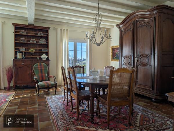 Lavardac (47230) Villa de plain pied avec sous sol, piscine couverte et vue Pyrénées