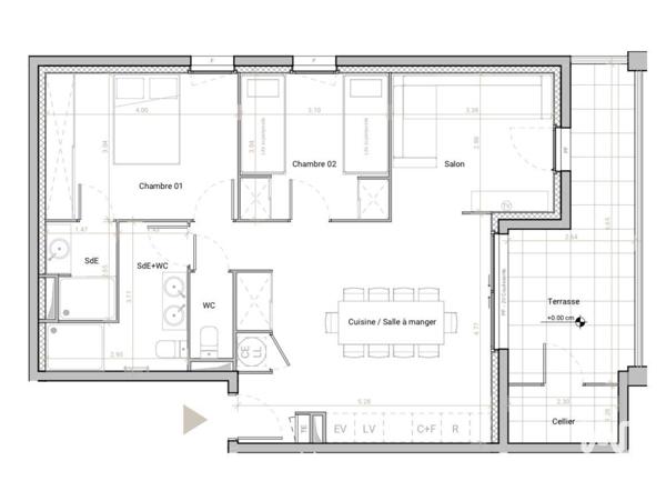 Appartement à vendre 3 pièces 67 m² Font-Romeu-Odeillo-Via
