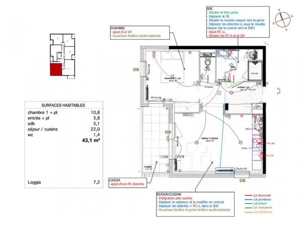 Appartement neuf et recemment livré Quiberon 2 pièce(s) 43 m2 de 2025 Proche Grande Plage