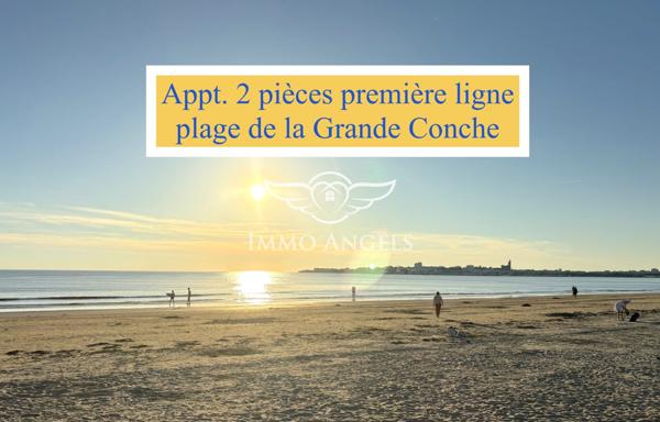 Appt. T2 en 1ère ligne mer