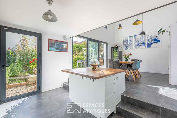 Maison contemporaine et familiale avec jardin aux portes de Paris