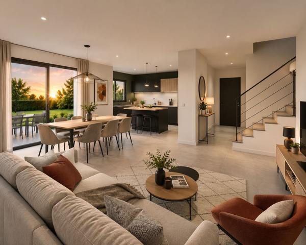 Terrain + Maison à vendre 6 pièces - 105 m²