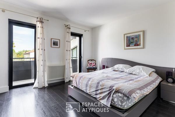 Ancien fournil réhabilité en maison de ville à Cornebarrieu