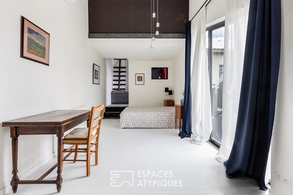 Ancien fournil réhabilité en maison de ville à Cornebarrieu