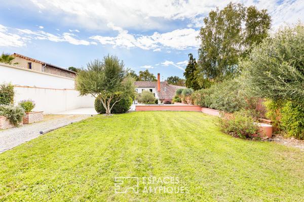 Ancien fournil réhabilité en maison de ville à Cornebarrieu