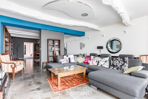 Ancien fournil réhabilité en maison de ville à Cornebarrieu