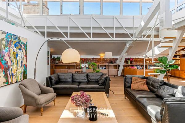 Appartement loft d’architecte en dernier étage avec terrasse aux Chalets