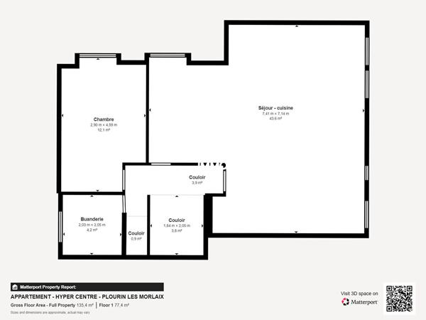 Location appartement à Plourin-lès-Morlaix, 5 pièces 101.25m²