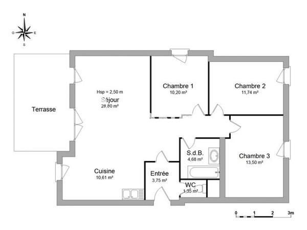 Location Appartement 4 pièces 84.6 m² - 5 IMPASSE NEW JERSEY Hochfelden 67270