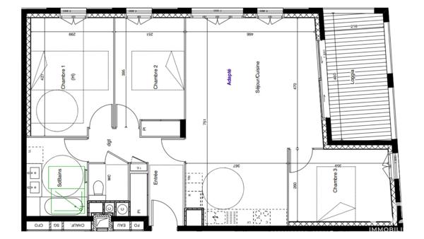 Appartement à vendre 4 pièces 81 m² Lyon 7