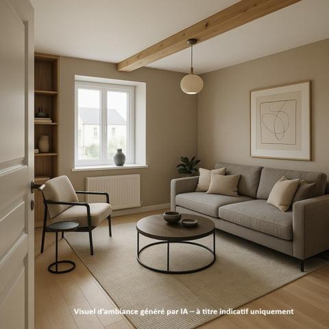 Grande longère située au cœur du bourg de Lantillac