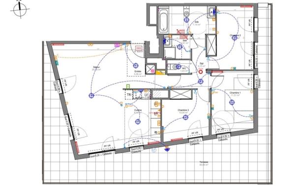 Vente Appartement P4 4 pièces de 93 m² Sud neuf Bondy   