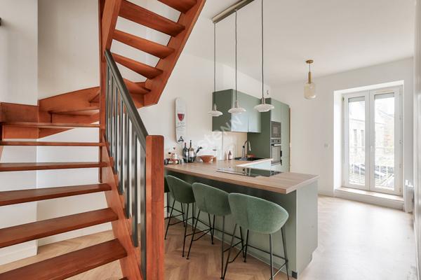 APPARTEMENT DUPLEX 3 CHAMBRES AVEC BALCONS ET GARAGE SAINT BRIEUC CENTRE