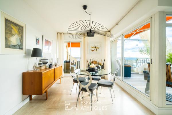 Duplex inversé avec une vue panoramique