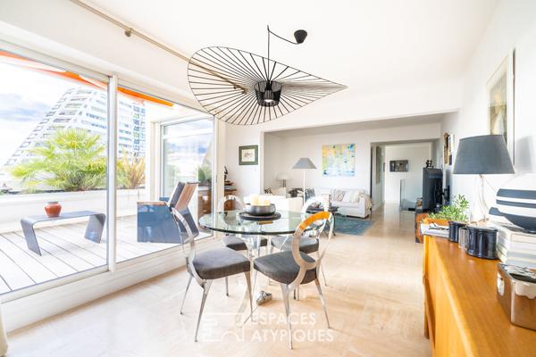 Duplex inversé avec une vue panoramique