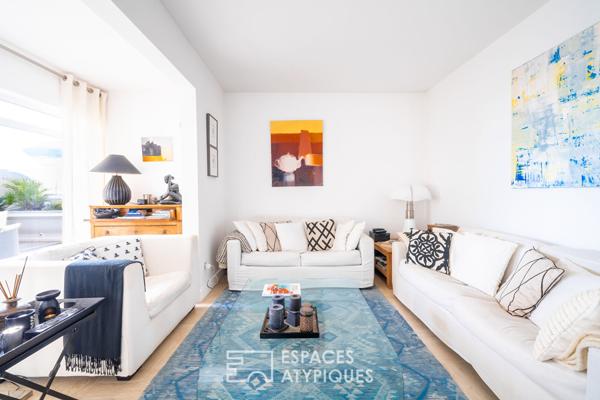 Duplex inversé avec une vue panoramique