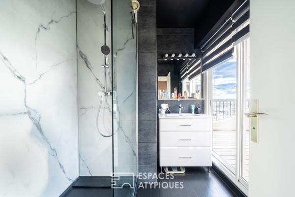 Duplex inversé avec une vue panoramique