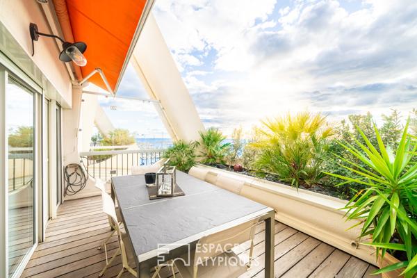 Duplex inversé avec une vue panoramique