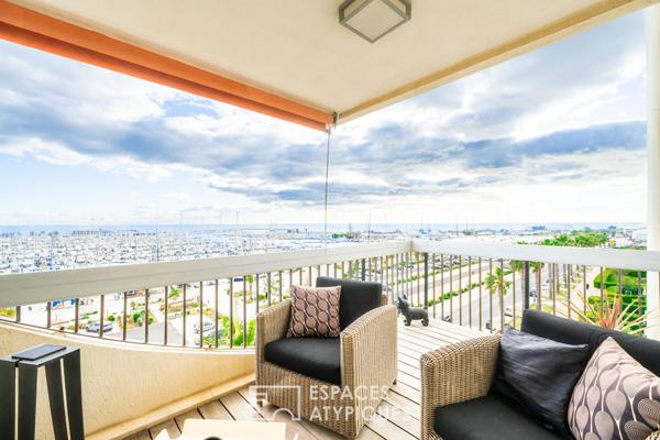 Duplex inversé avec une vue panoramique