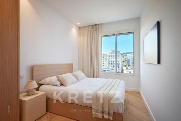 Appartement entièrement rénové sur le celèbre boulevard de la Croisette