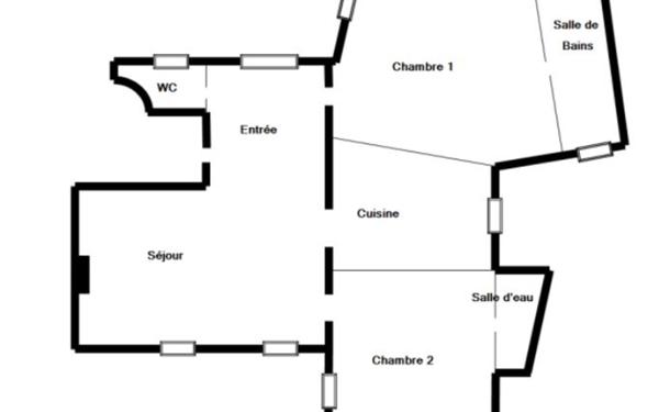 Appartement à louer    3 pièces • 66,23 m2 Paris 17