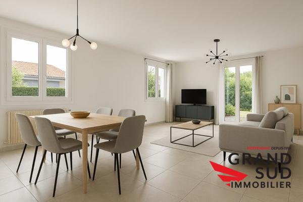 BEGLES proche barrière Maison individuelle de type 6 avec jardin, garage et cave