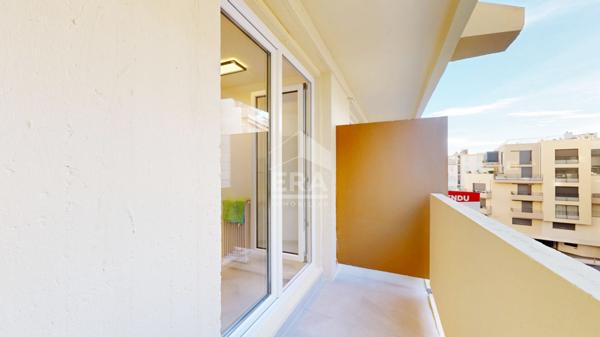 NICE - FLEURS : JOLI F1 AVEC BALCONS AU CALME