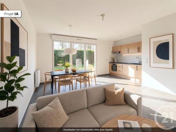 Appartement à vendre  3 pièces - 61,40 m 2   EAUBONNE  - 95