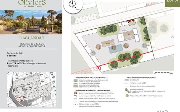 Terrain à vendre    La Cadière-d'Azur