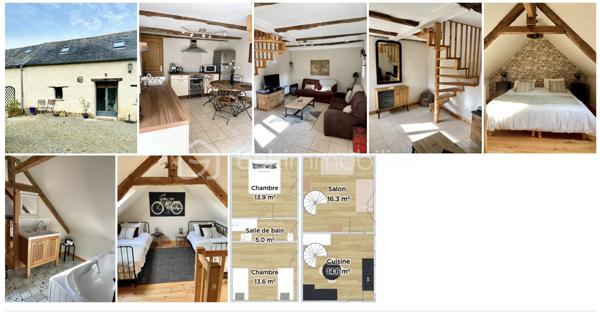 Maison ancienne de 64 m²