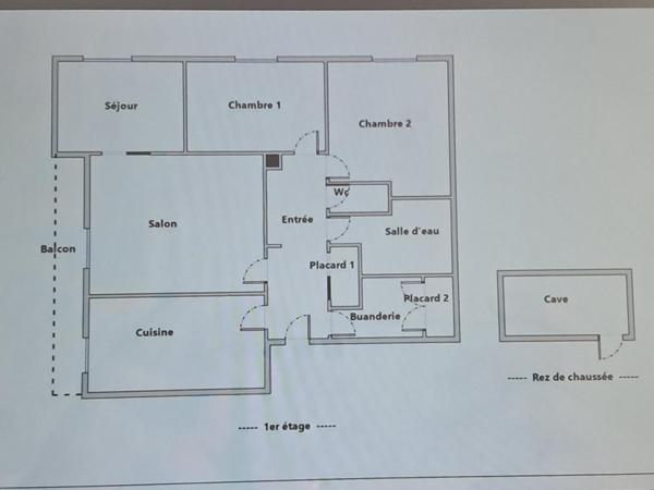 Appartement Fagnieres 4 pièce(s) 77 m2