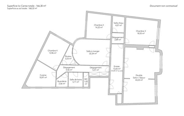 Appartement Paris 16e - SQUARE LAMARTINE
