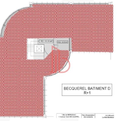 Bureau de 425 m² à louer à Bordeaux Ouest-Merignac