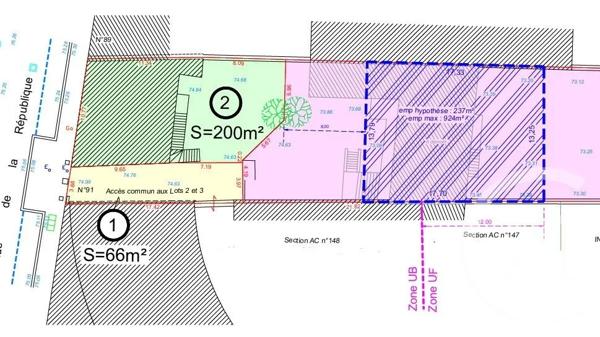 Terrain à vendre  1540 m 2   MONTGERON  - 91