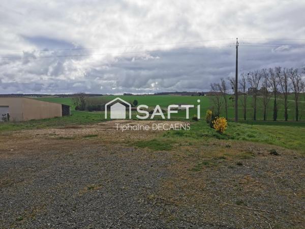 grange hangar viabilisé 250m2 + 1400m2 terrain