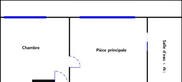 Appartement à vendre 2 pièces 21,56 m² L'Île-Saint-Denis