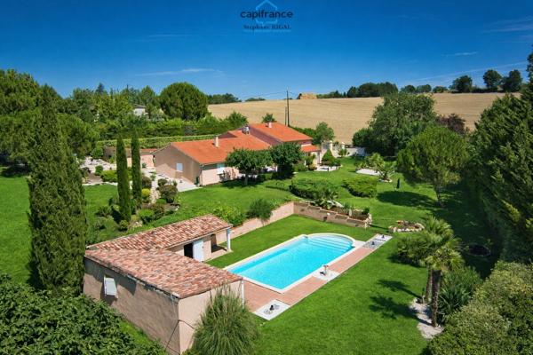 Propriete à vendre 6 pièces PONT DU CASSE (47) Maison de 170m2 sur 7112m2 de terrain clos