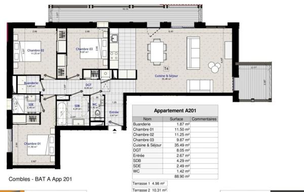 Vente Appartement P4 A201 - Chalet de l'Orsa neuf Morillon   