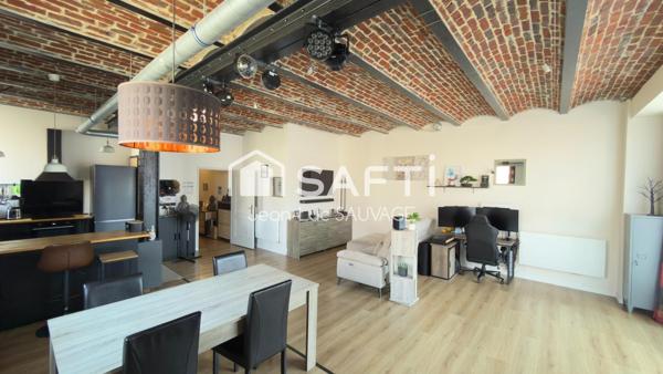 Loft avec cachet 106 m2 - 2 ch - Balcon -  parking