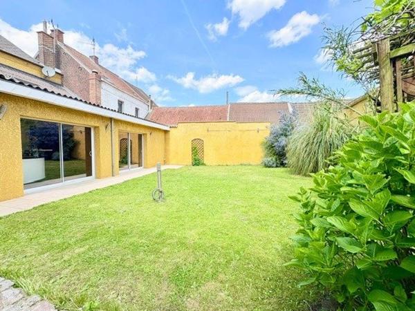ENSEMBLE IMMOBILIER À SAINT-SAULVE – HABITATION & LOCAL PROFESSIONNEL & DOUBLE GARAGE